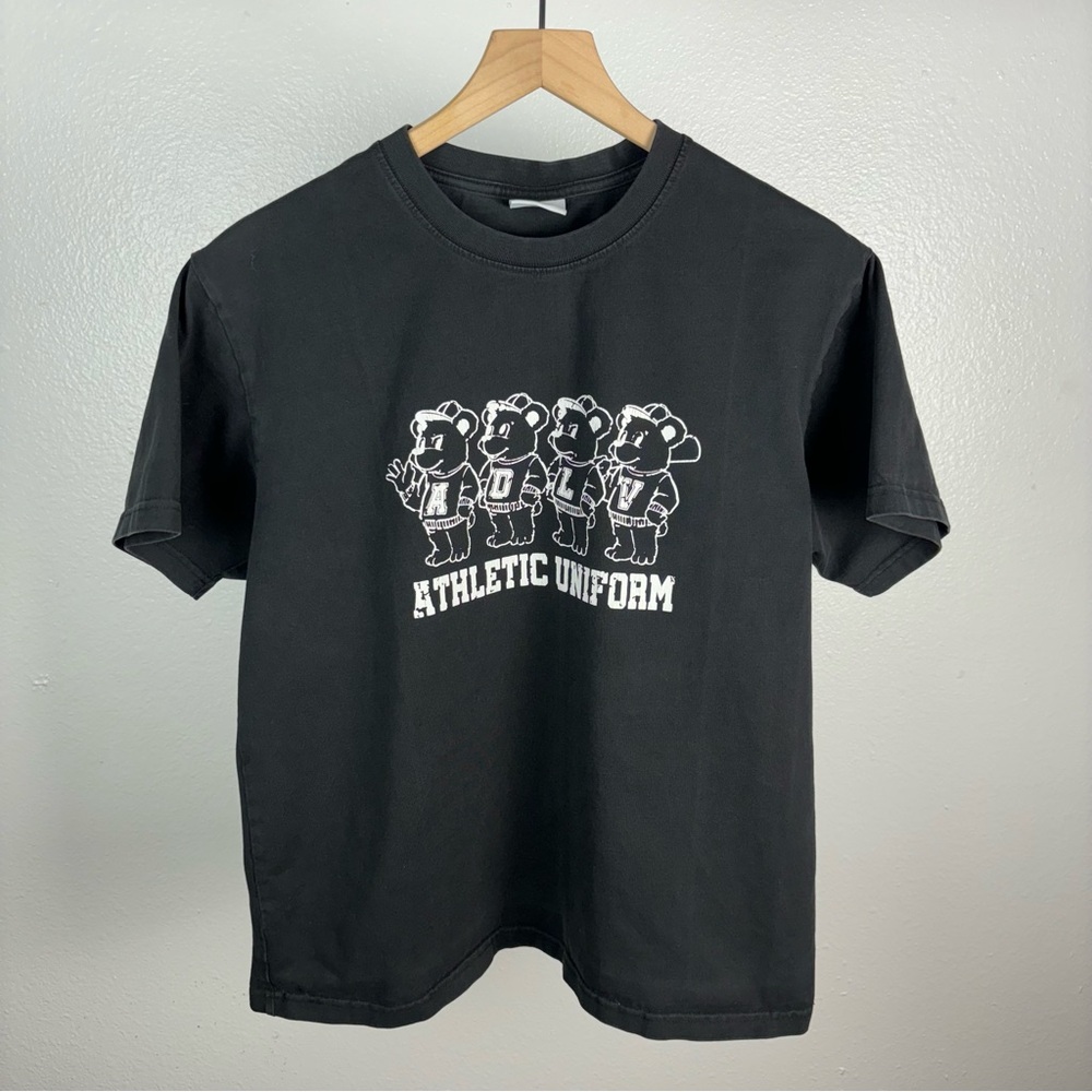 Acme De La Vie ADLV Athletic Uniform Bear Graphic T Shirt Double Sided Medium